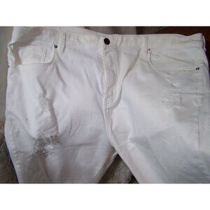 NOVAMEN Shorts Pants Destructed White Size 42 Stretch